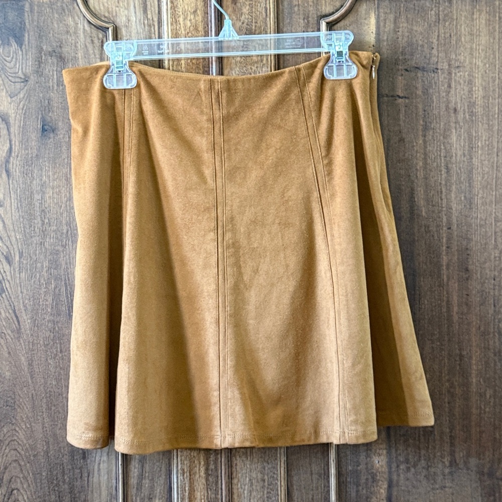 LOFT Asymmetrical Tan Skirt